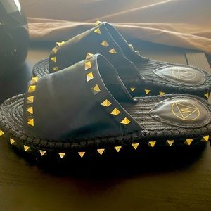 Missguided studded platform slip-on espadrille size 39 / size 8